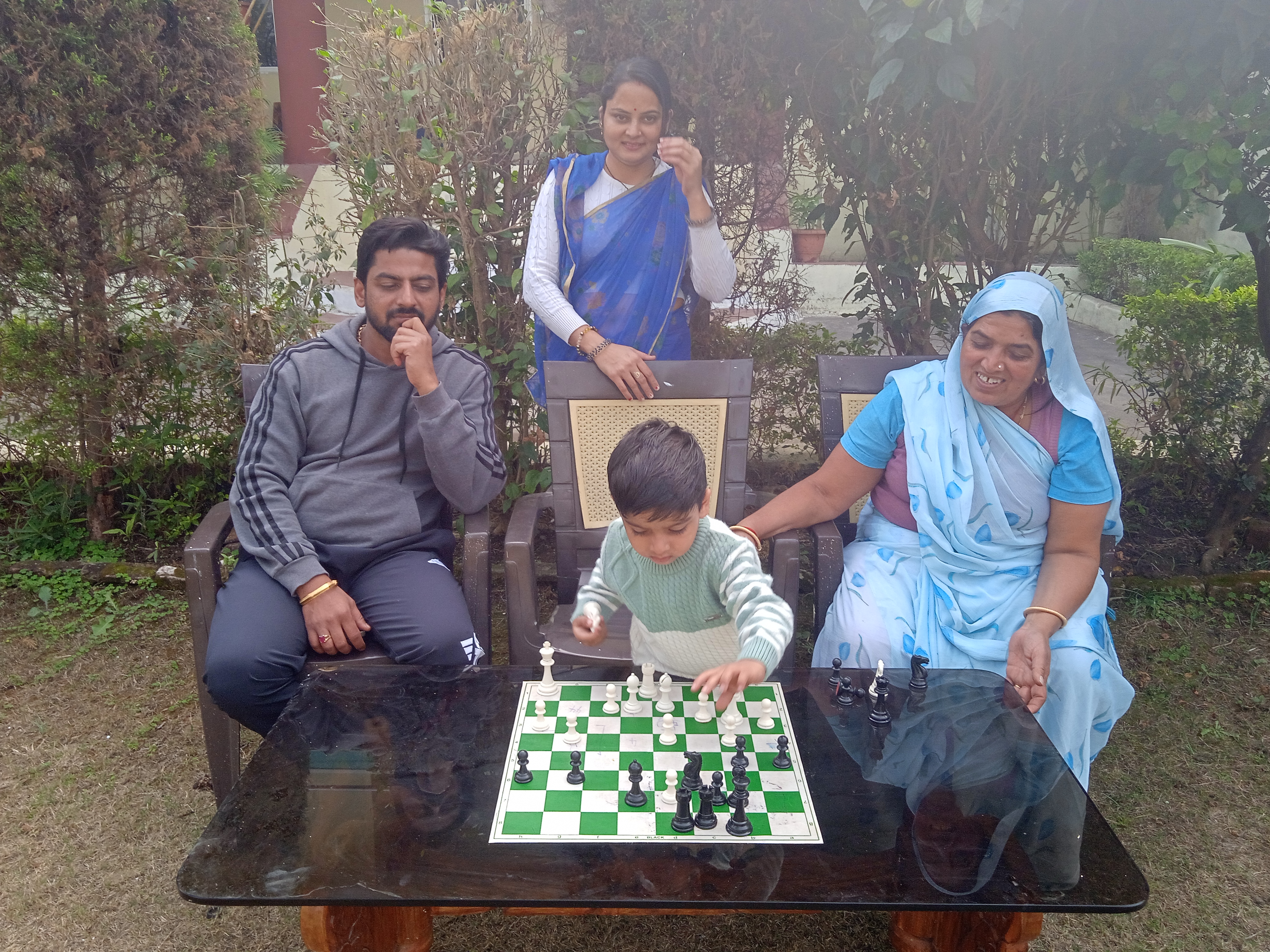 Parents focused on chess to distract their child from mobile phone addiction and Sarvagya developed an interest