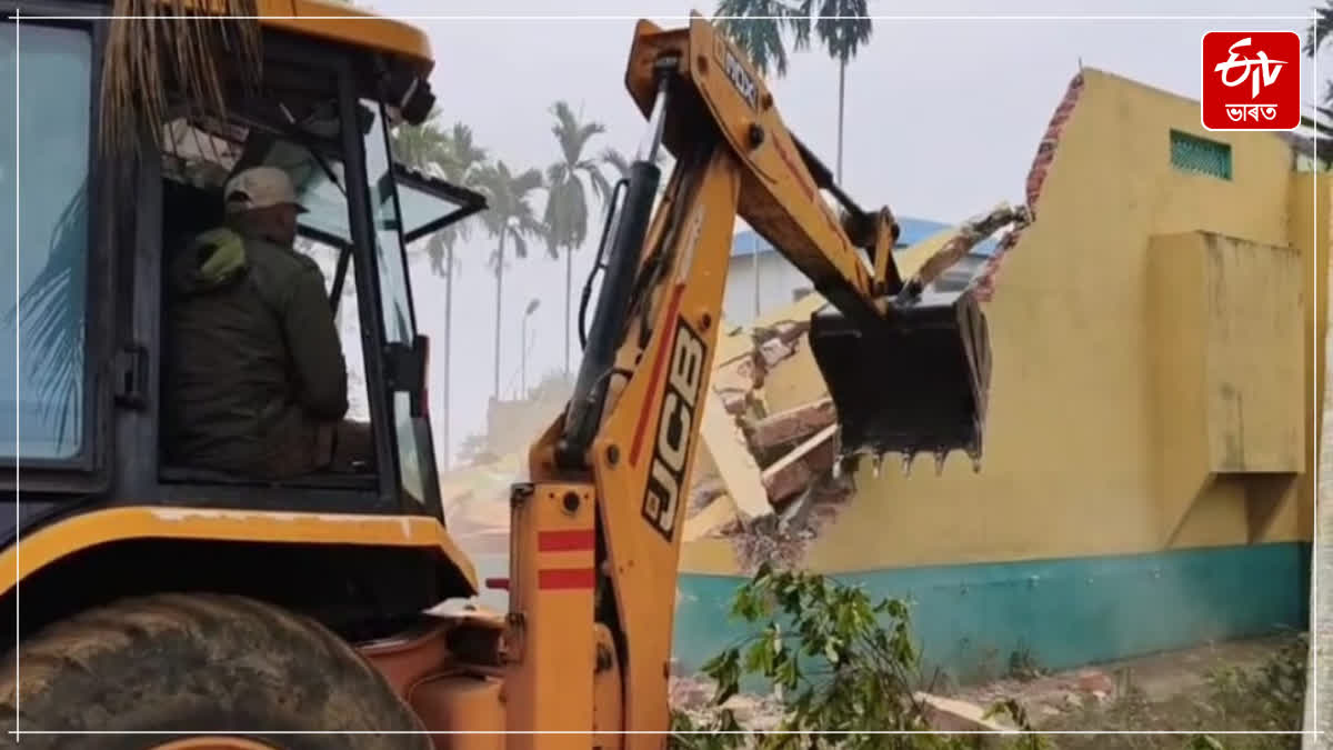 Eviction drive carried out in Hojai district at the beginning of the new year