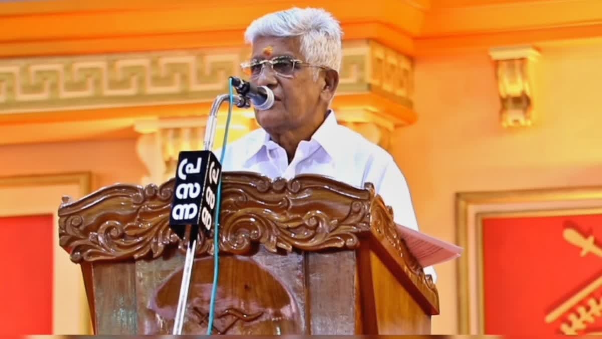 G SUKUMARAN NAIR  SABARIMALA  SABARIMALA GOLD THEFT CASE  NSS