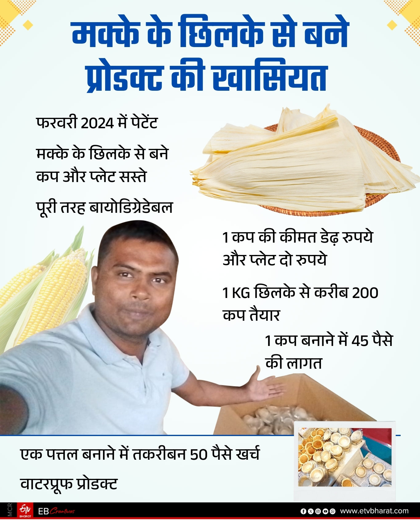 INNOVATION FROM CORN HUSKS