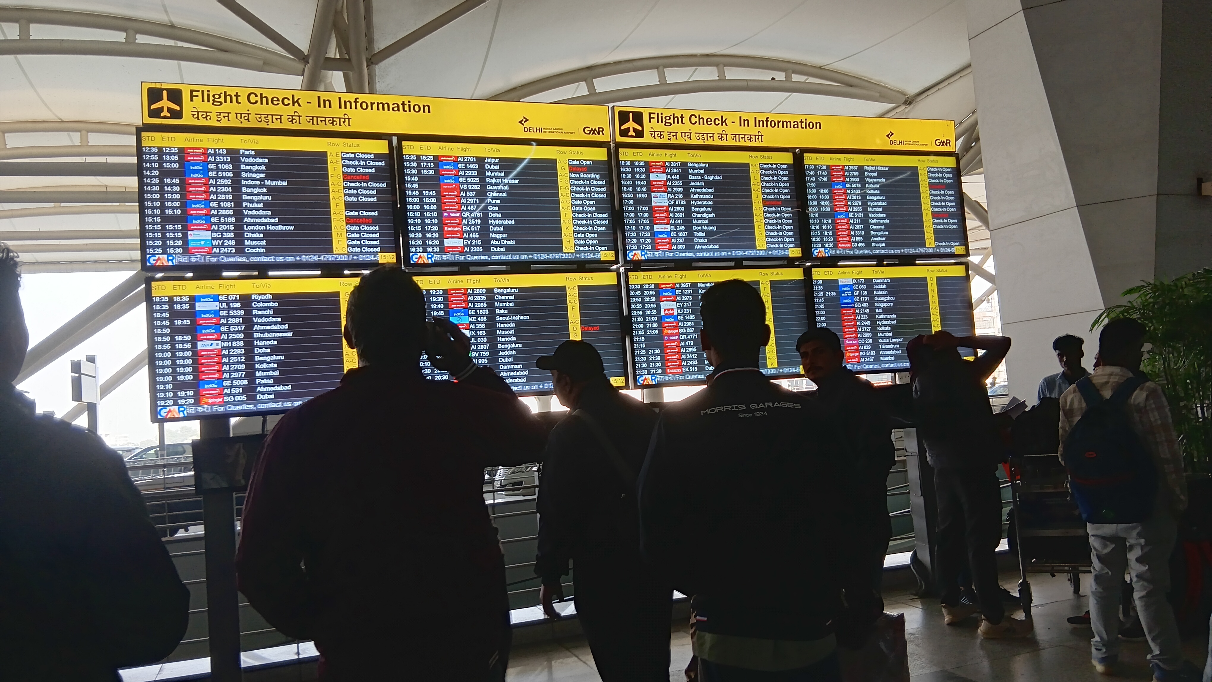 several flights and trains cancelled