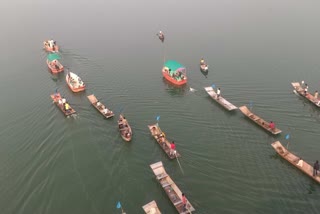 BARWANI NARMADA RIVER BOAT RALLY