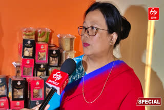 Ajanta Sinha from Salbari Guwahati who became self-reliant through the cake and biscuit business