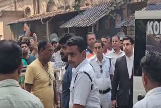 The accused Muhammad Sahil Ali being prodcued at the court.