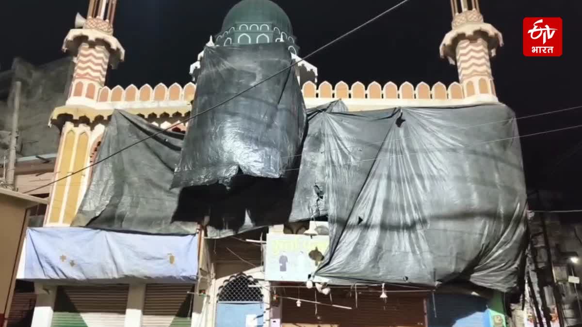 aligarh on alert holi 2026 mosques in sensitive areas covered with tarpaulin