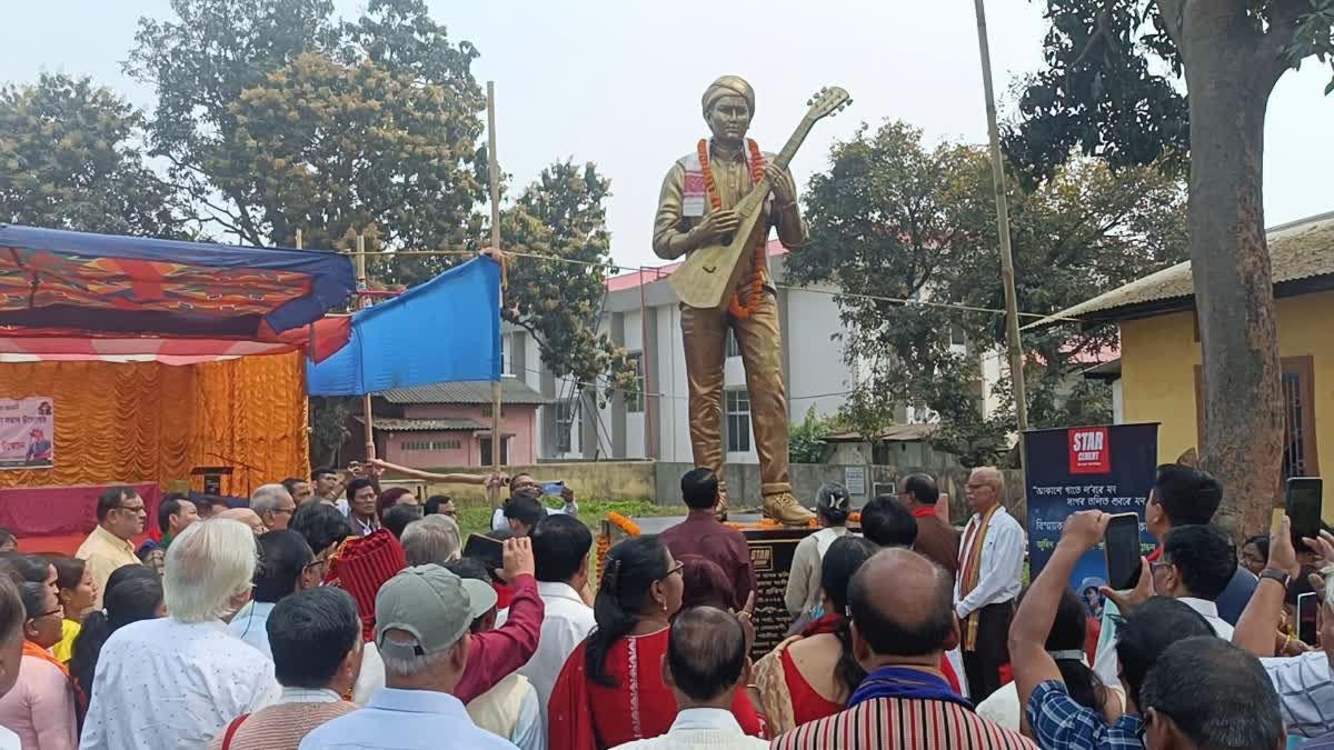 Zubeen Garg statue unveiled in Sonapur