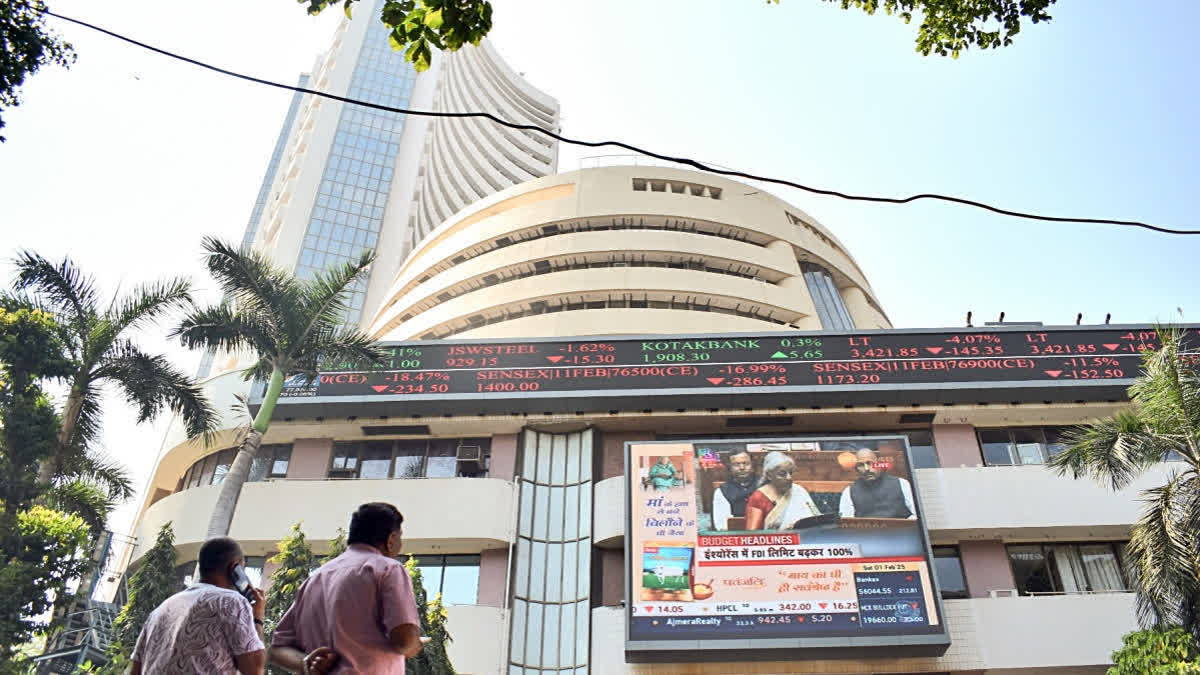 The 30-share BSE Sensex dipped marginally by 2,743.46 points to settle at 78,543.73, while the 50-share NSE Nifty tumbled 533.55 points to 24,645.10.