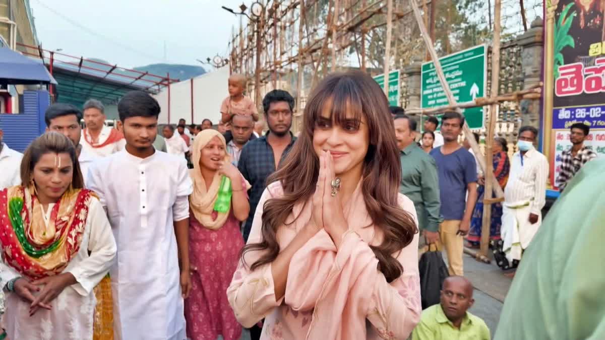 Director Boyapati, Actress Genelia and Hero Sree Vishnu Visited Tirumala