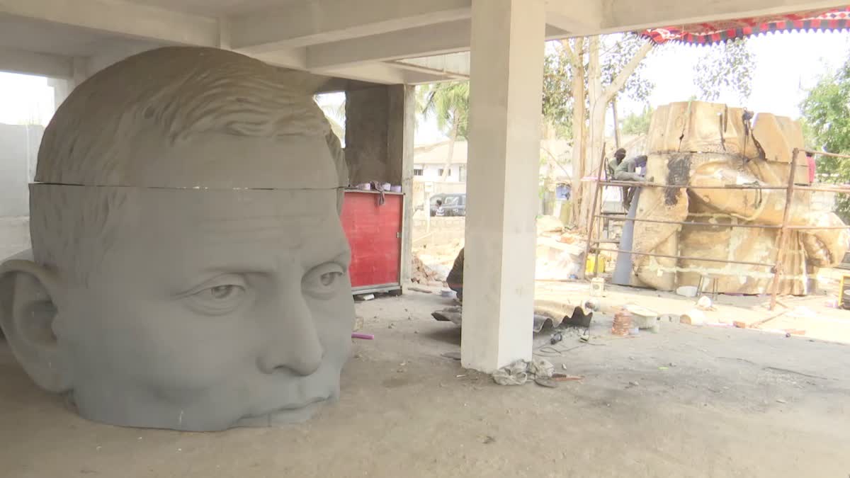 Construction of 58 Feet Potti Sriramulu Statue in AP