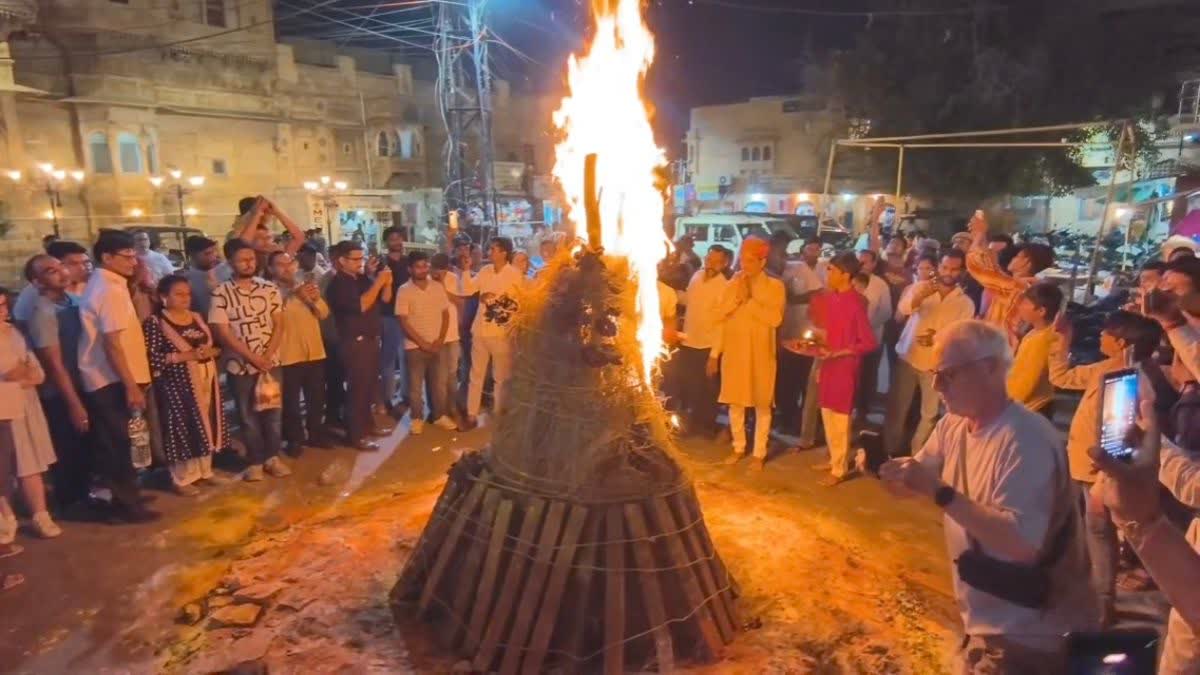 Holika Dahan in Jaisalmer