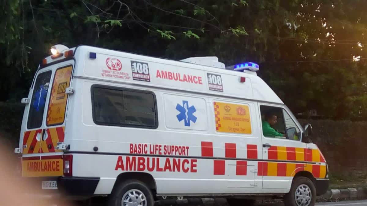 MBULANCE DEPLOYED ON HOLI