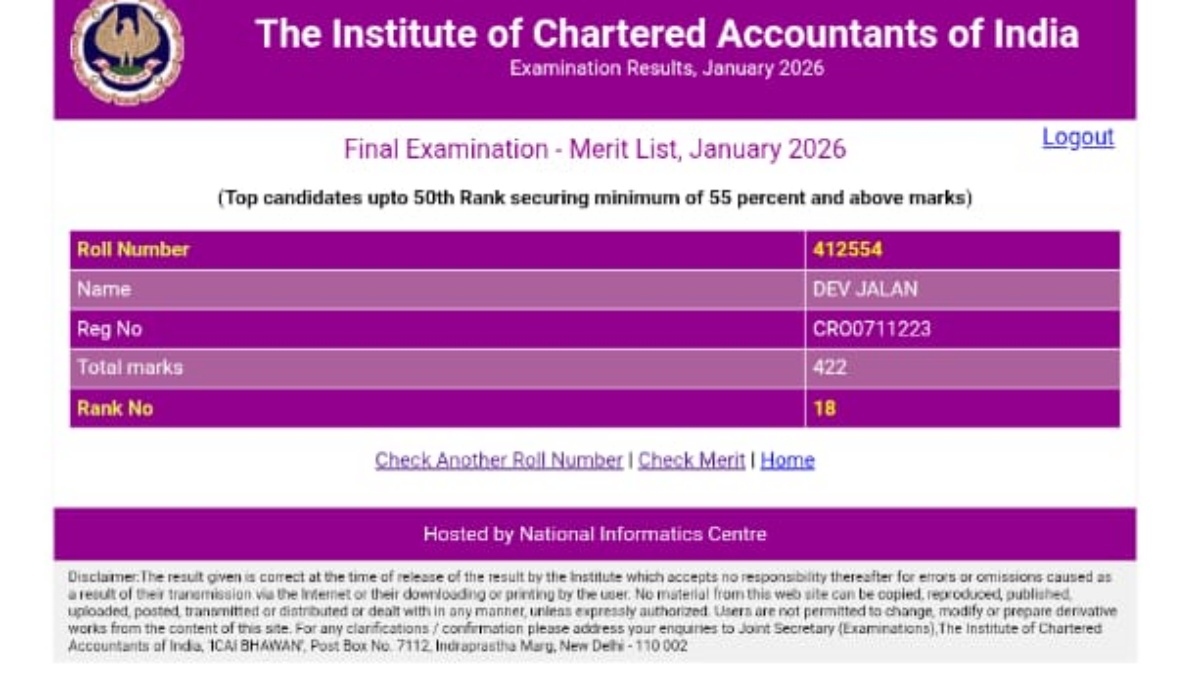 DEV JALAN ALL INDIA 18TH RANK