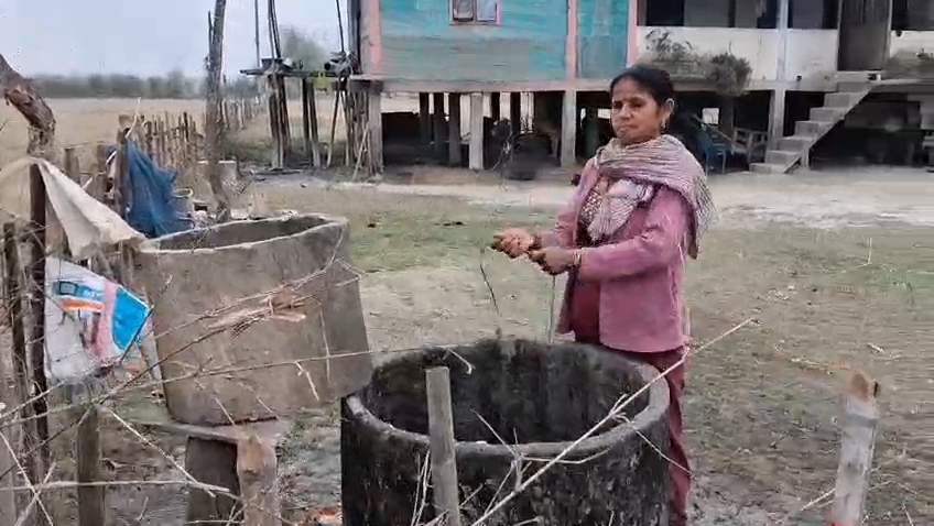 Lack of drinking water in Silapatha