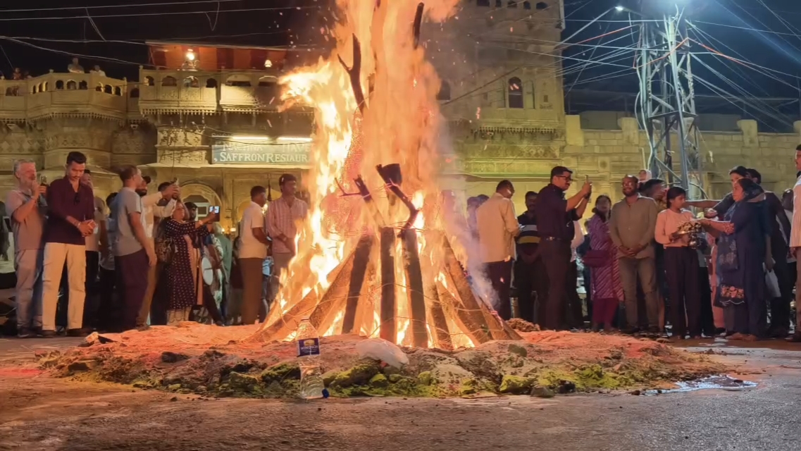 Holika Dahan in Jaisalmer