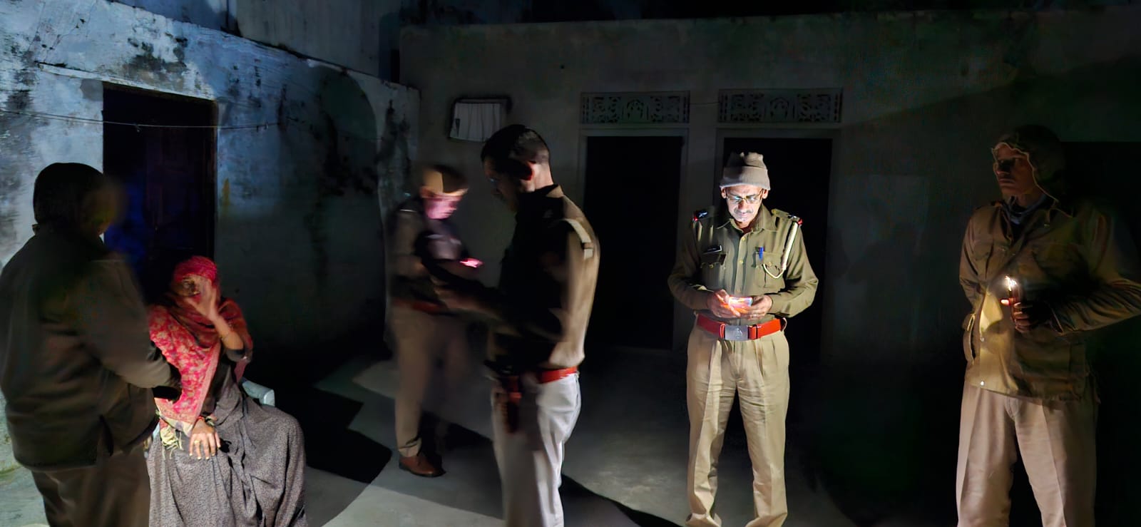 Police team in action