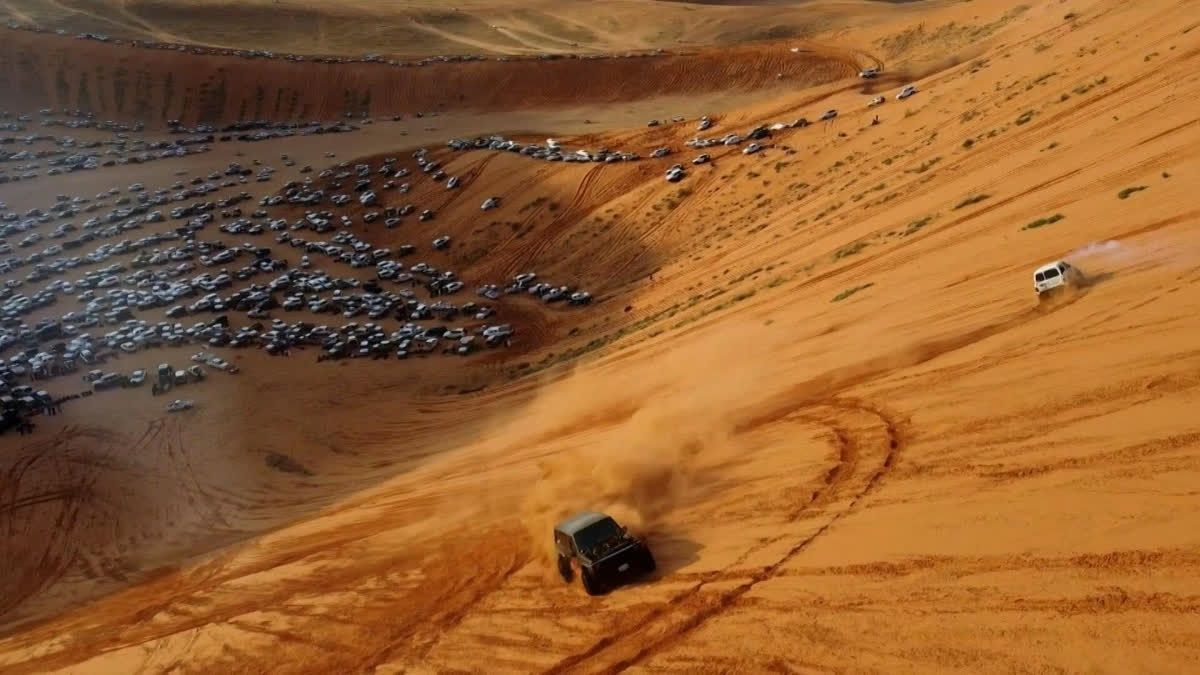 Saudi Passion For Speed: Desert Drifters Take On Towering Dunes Dune bashing, or tatees in Arabic, is an adventure sport that involves driving off-road across challenging desert landscapes, and has long been a popular pastime in the oil-rich kingdom.