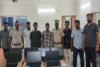 லேப்டாப்கள் பறிமுதல்