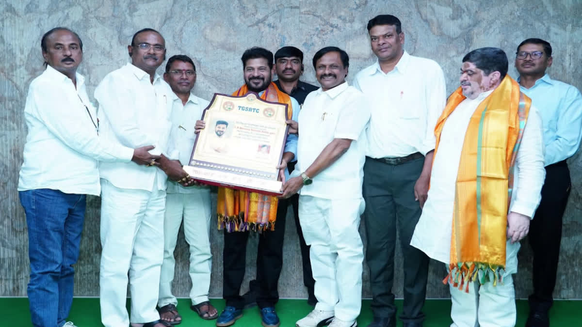 RTC Trade Union Leaders Meet With Cm Revanth Reddy