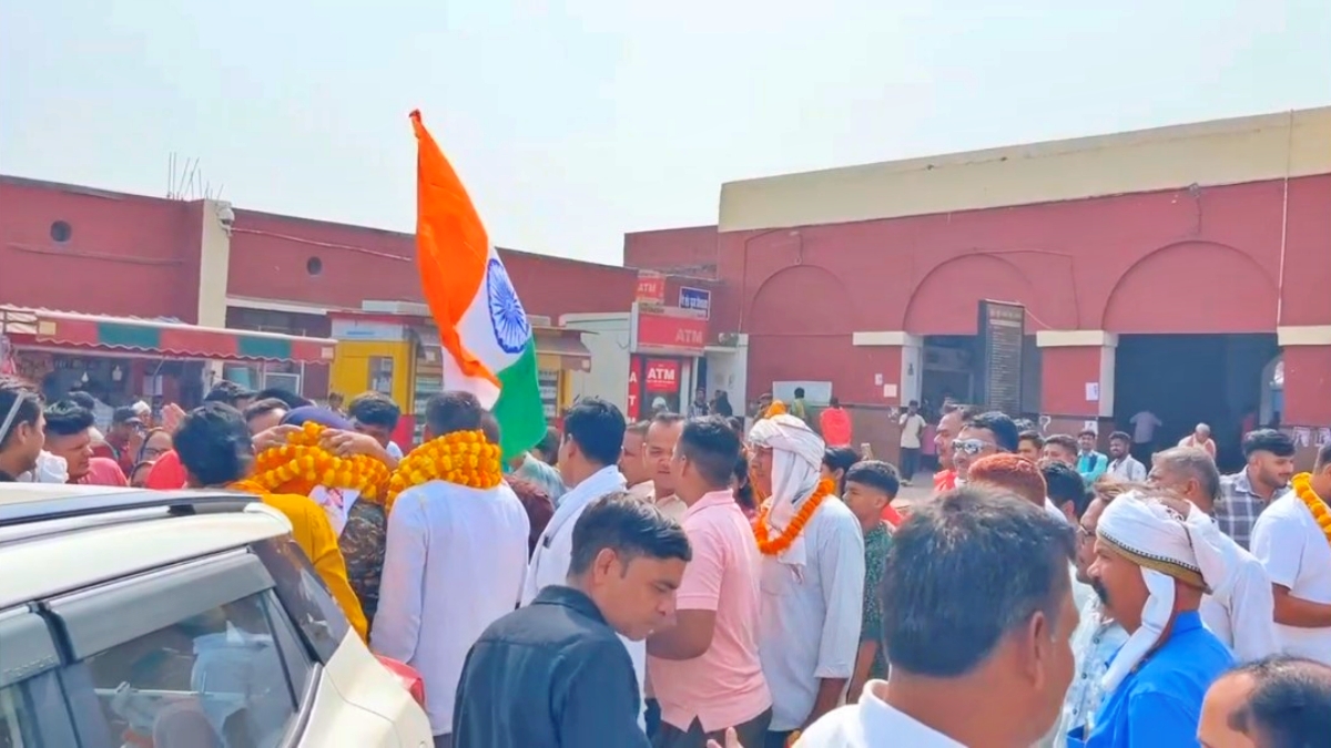 Retired CRPF Jawan Welcome