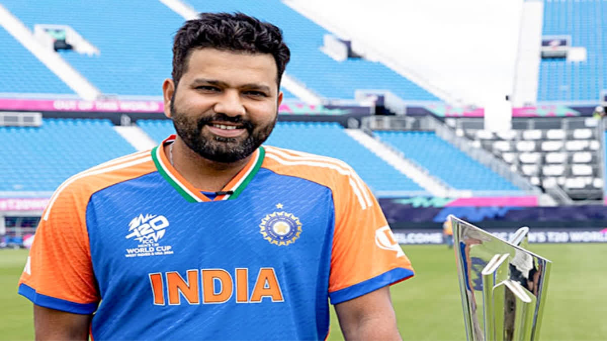 O Larry Paaji, Ki Haal Chaal?: Rohit Sharma's Funny Chitchat Ahead of T20 World Cup 2024 India senior men's cricket team skipper Rohit Sharma was seen discussing his love for the sport of basketball ahead of the ICC T20 World Cup in the Caribbean Islands and America during a greet session with the Larry O'Brien Championship Trophy, the NBA title.