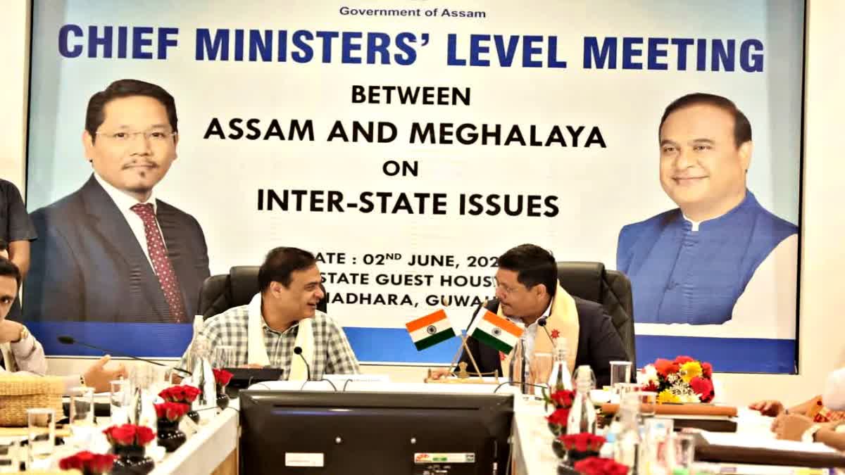 Assam and Meghalaya CMs Talks in Guwahati Over Border, Flood, Power Issues