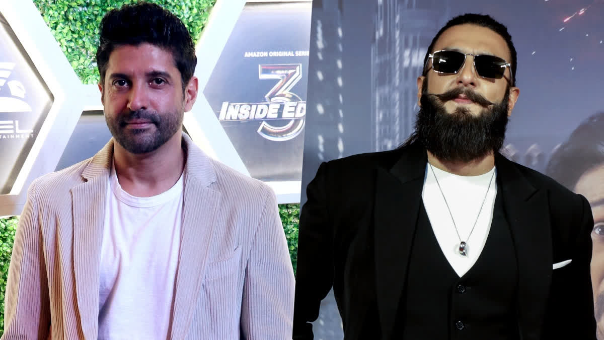 Bollywood celebrities Farhan Akhtar and Ranveer Singh