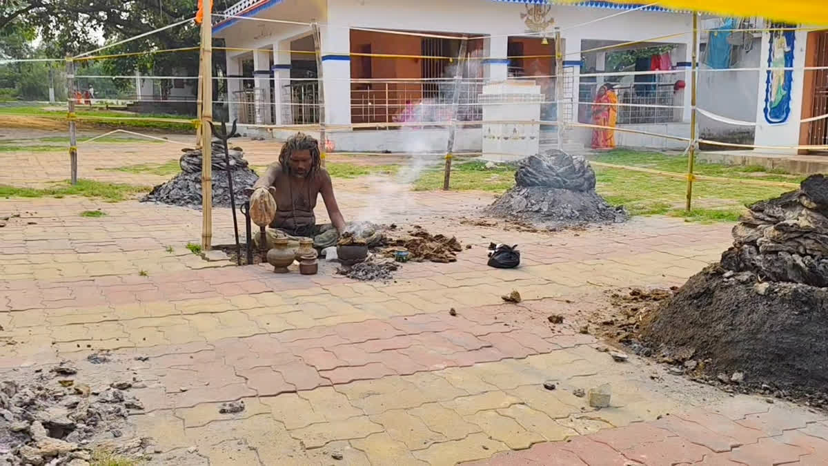 Baba performing rigorous penance