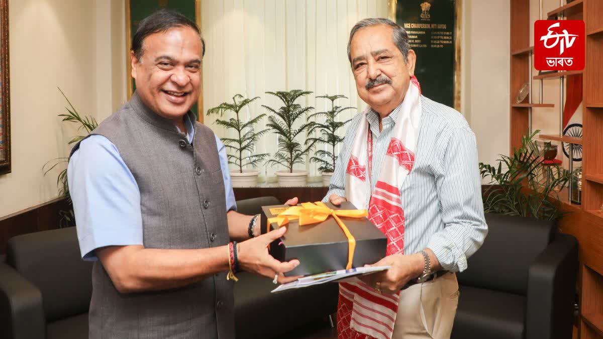 Assam CM meets new NITI Aayog Vice Chairman