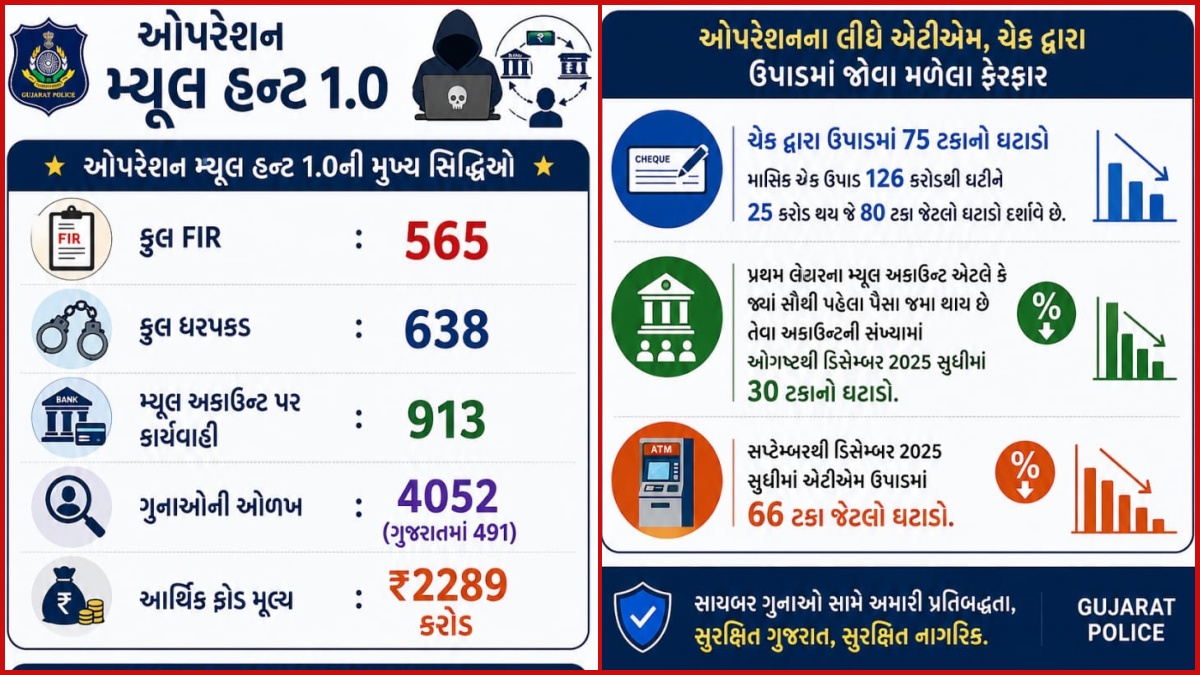 સાયબર ક્રાઇમ સામે ગુજરાત પોલીસની સર્જિકલ સ્ટ્રાઇક