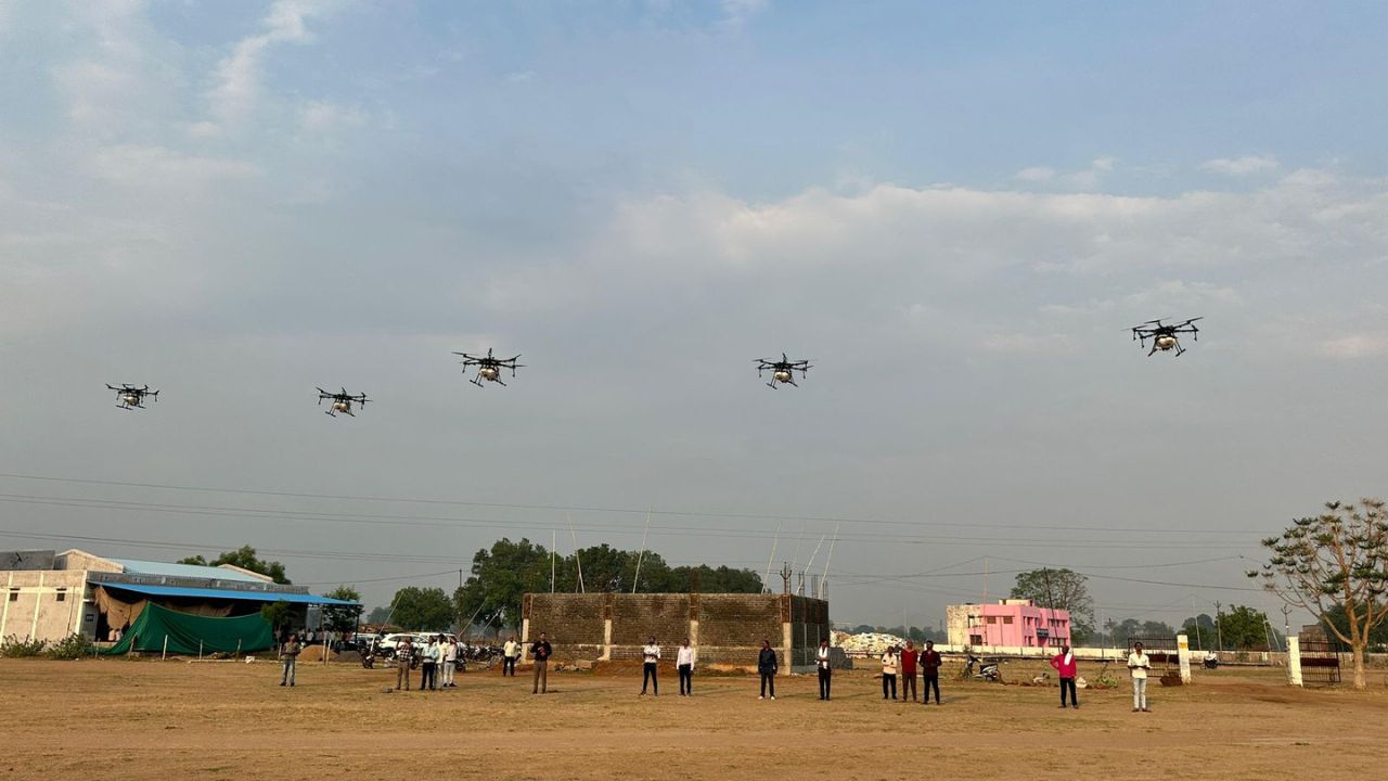 Drone technology helps farmers