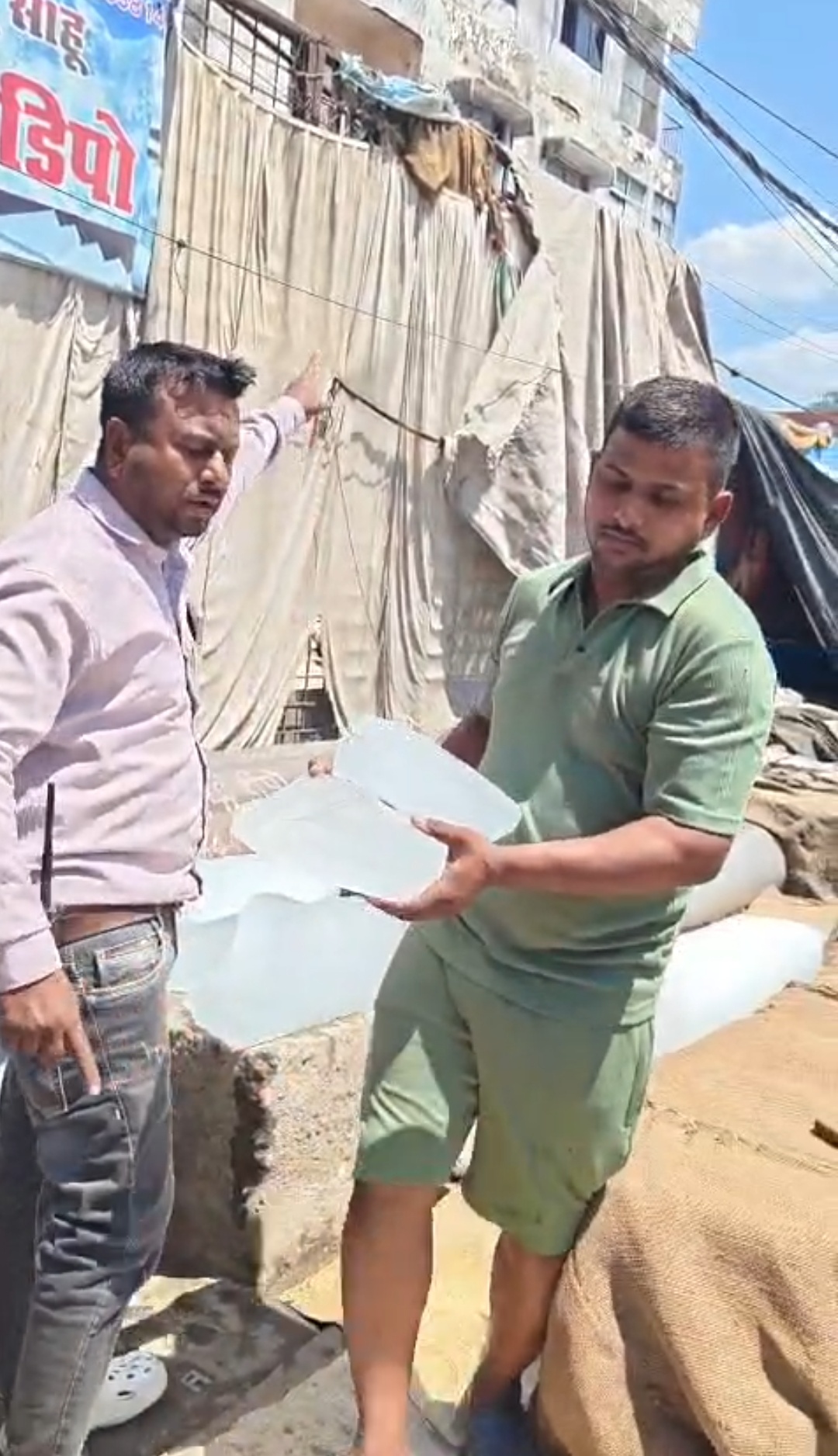 Bhopal Kazi camp dirty ice