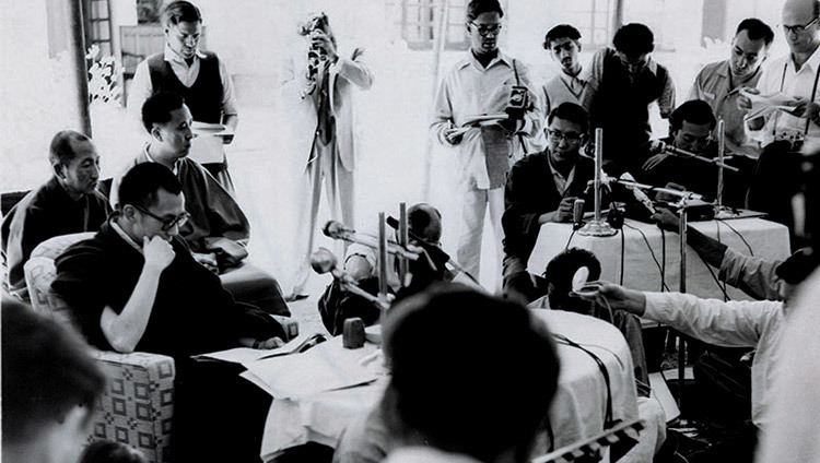 The Dalai Lama’s first press conference in India, in Mussorie in 1959, repudiating the 17 Point Agreement which was signed under duress in Beijing on May 23, 1951
