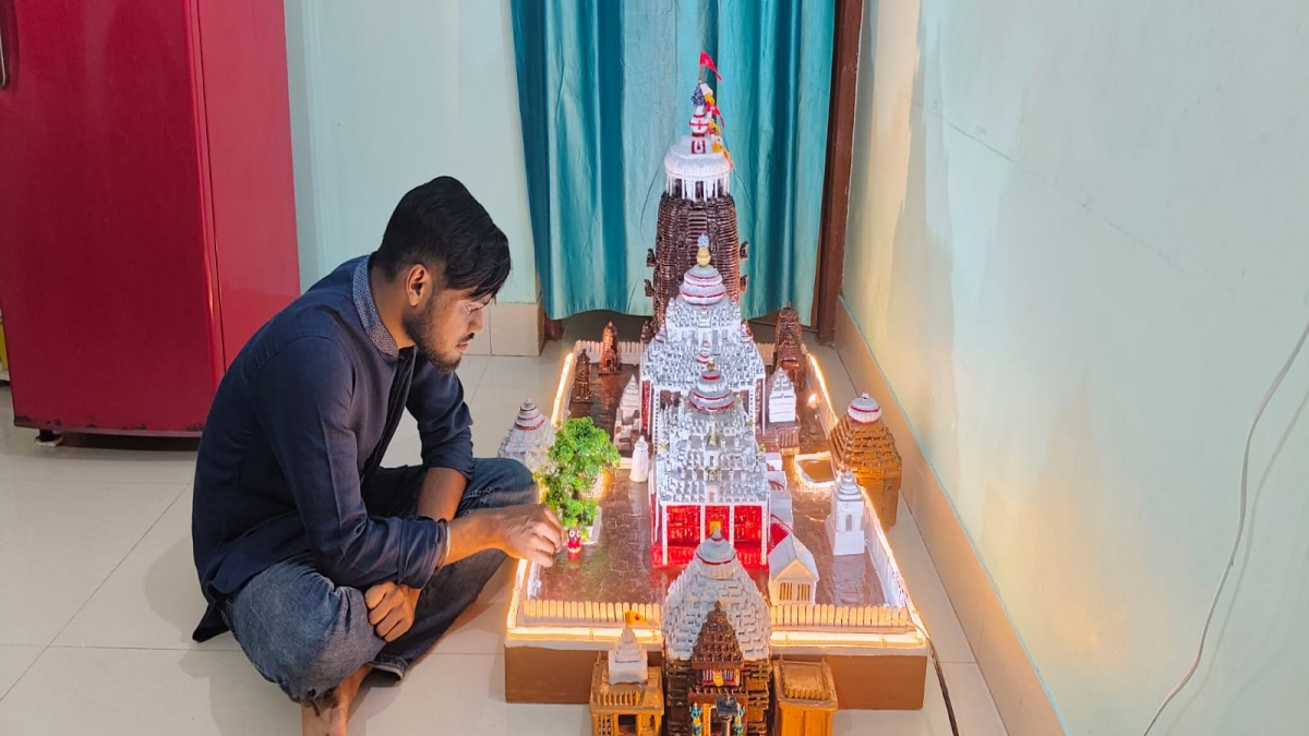 When Visually-Impaired Odisha Youth Crafts Replica Of Jagannath Temple In 8 Months, Divinity Unfolds