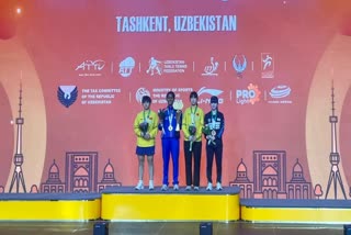 Divyanshi Bhowmick finished at top in podium