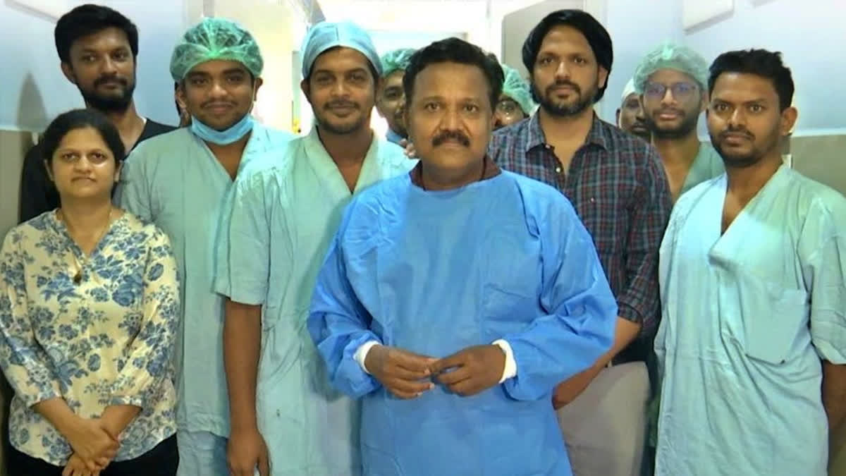 The team of doctors at Osmania General Hospital who carried out the rare multi organ transplant