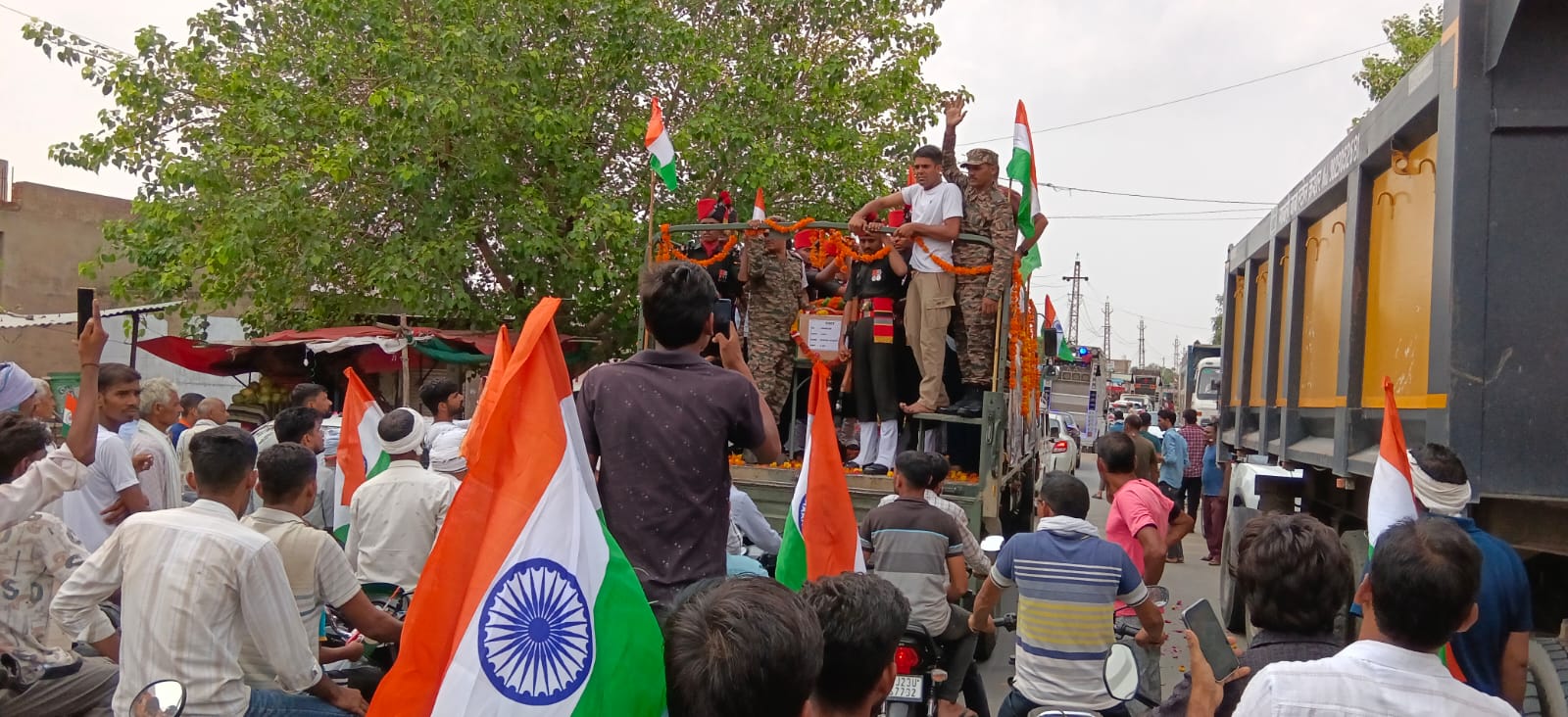 Tiranga Yatra taken out in honour of the martyr