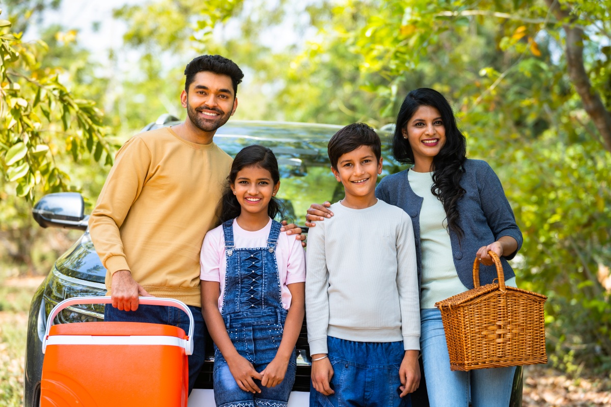 Family on a vacation