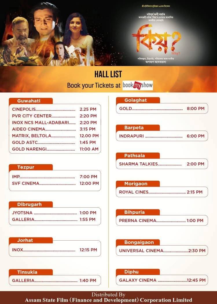 Due to Hindi films, two Assamese films have not received sufficient cinema hall in Assam