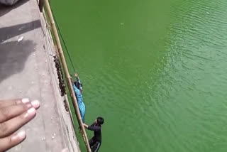 Woman rescued