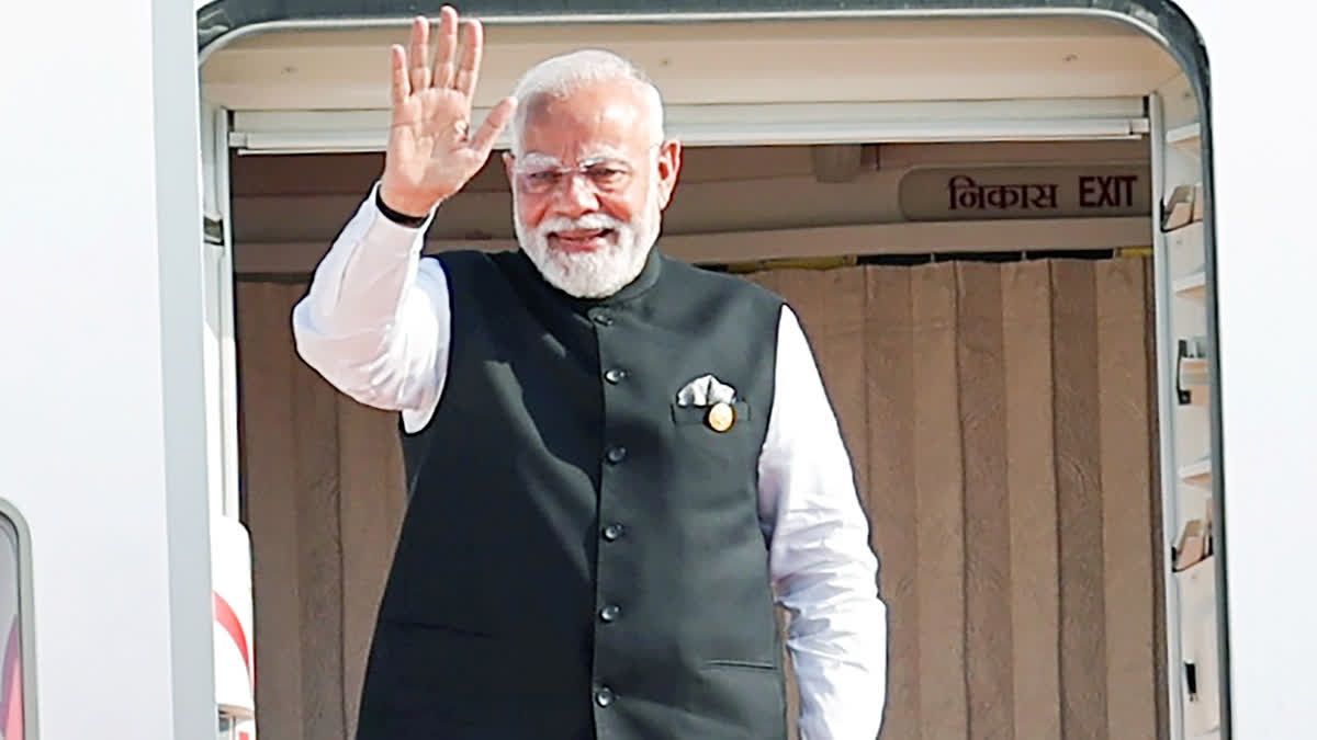 Prime Minister Narendra Modi emplanes for Delhi after concluding his visit to Japan and China, Monday, September 01, 2025.