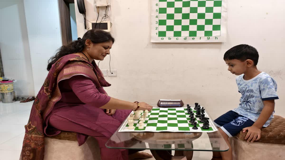 Women Become Chess Arbiter For Son