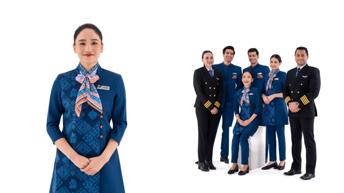 Air India cabin crew uniform  Tata Group airline new look  Kanjeevaram Patola Gamosa  Pooja Krishnan airline designer