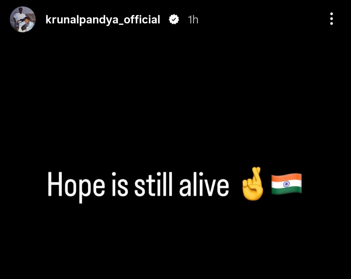 Krunal Pandyas Emotional Social Media Post