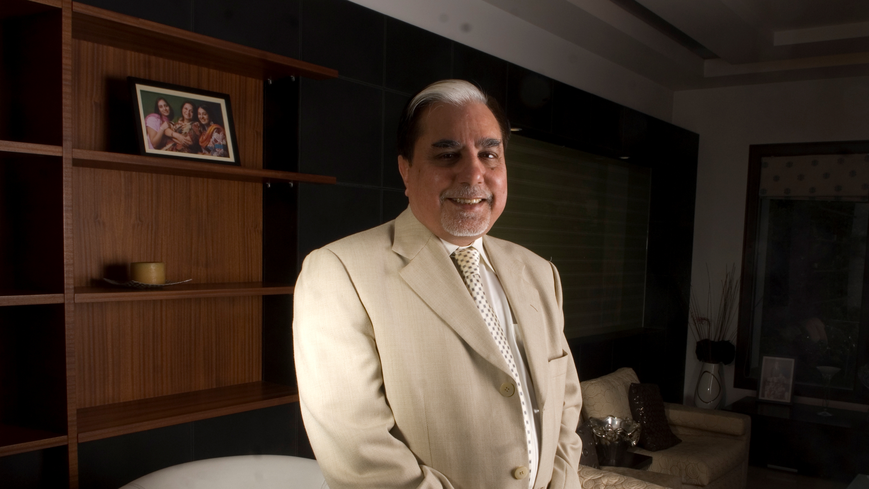 FILE - Subhash Chandra, Chairman Emeritus of Zee Media