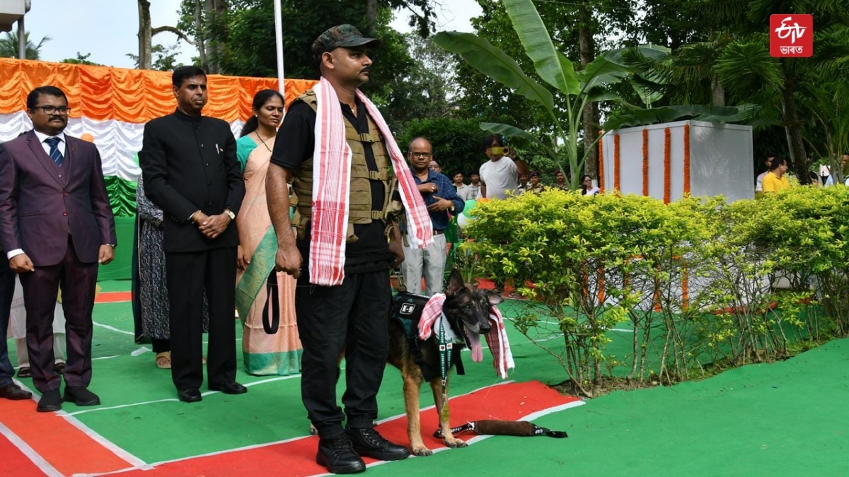 After Kurami Forest department conduct training of K9 Sniffer Prihtivi in Biswanath