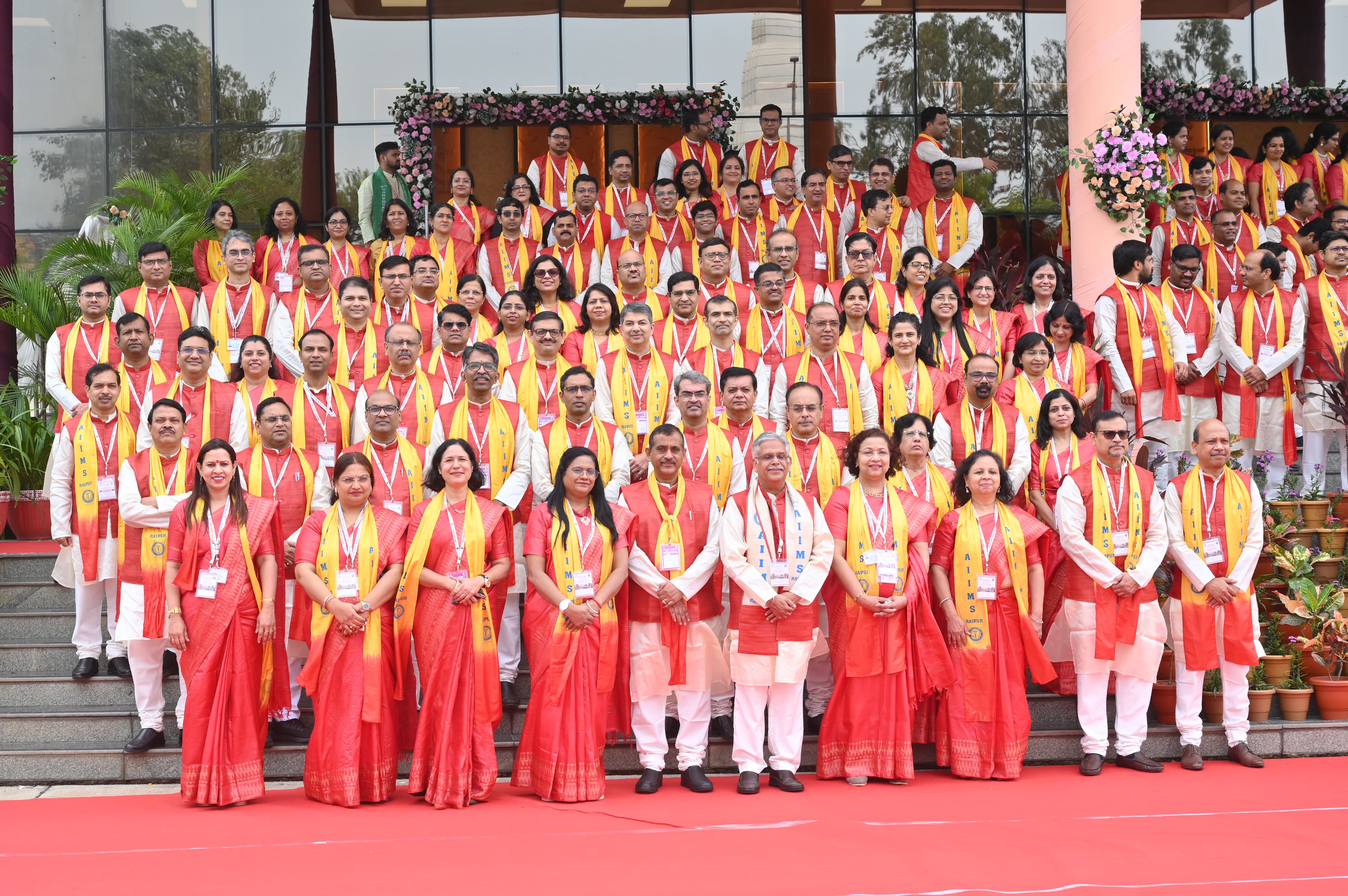 Doctors and students of AIIMS Raipur