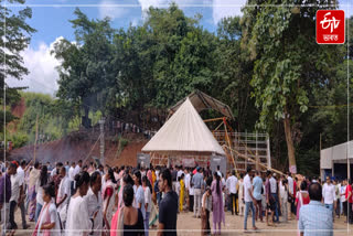 A huge crowd of fan at Zubeen Garg's memorial on Vijaya Dashami