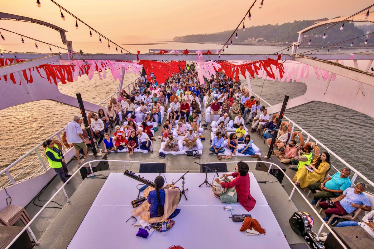 ‘River Raag’ curated by Bickram Ghosh on the Mandovi River