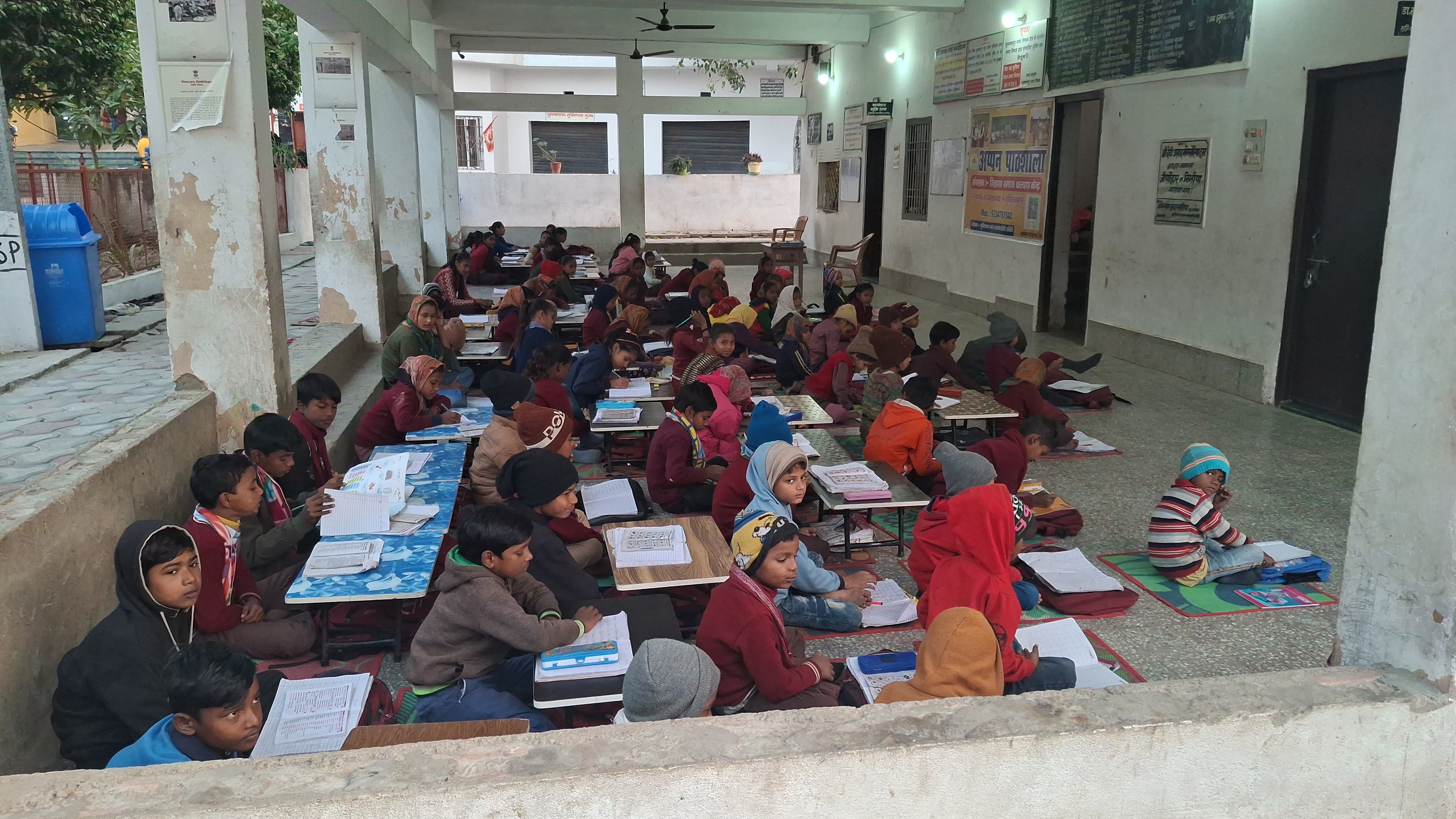 School In Crematorium Of Bihar's Muzaffarpur