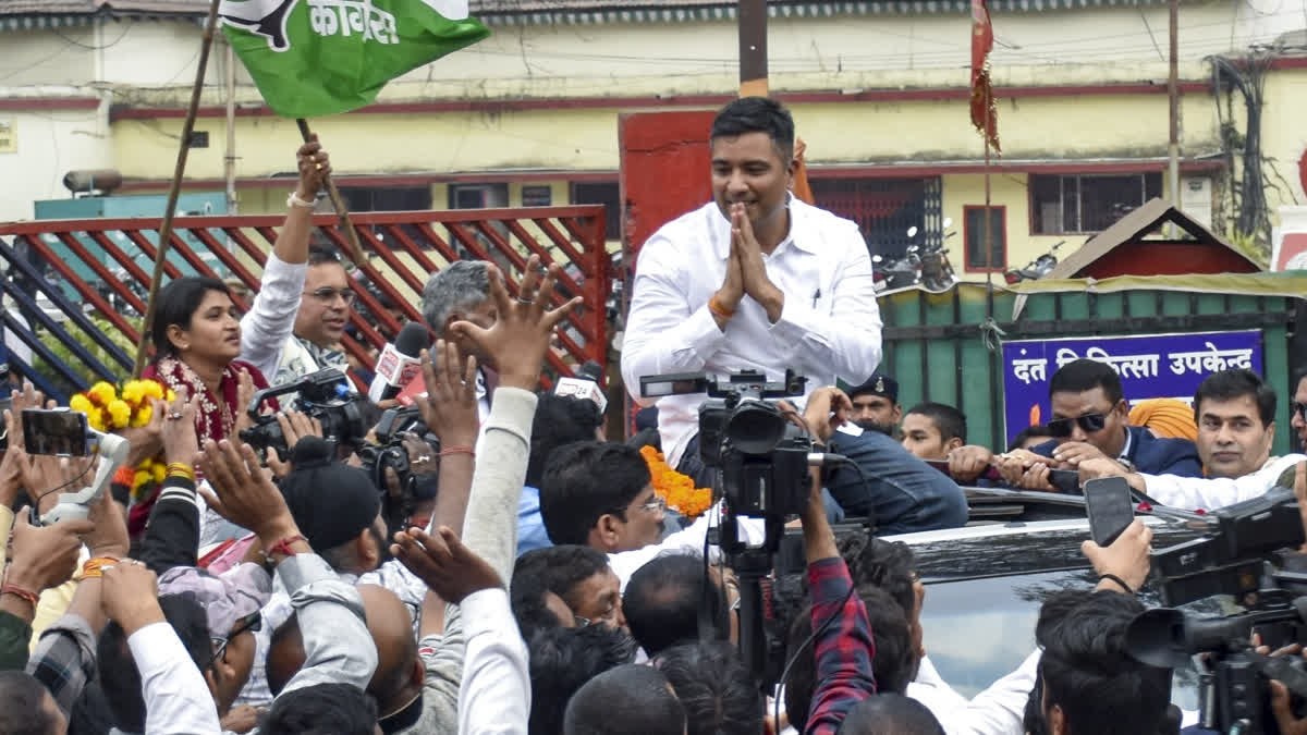 Chaitanya Baghel, Jailed In Chhattisgarh Liquor Scam, Walks Free After 168 Days Chaitanya being welcomed by his supporters outside Raipur jail